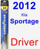 Driver Wiper Blade for 2012 Kia Sportage - Hybrid