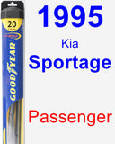 Passenger Wiper Blade for 1995 Kia Sportage - Hybrid