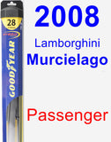 Passenger Wiper Blade for 2008 Lamborghini Murcielago - Hybrid