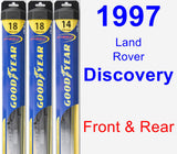 Front & Rear Wiper Blade Pack for 1997 Land Rover Discovery - Hybrid