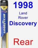 Rear Wiper Blade for 1998 Land Rover Discovery - Hybrid