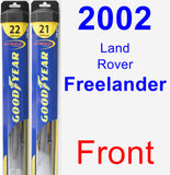 Front Wiper Blade Pack for 2002 Land Rover Freelander - Hybrid