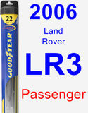 Passenger Wiper Blade for 2006 Land Rover LR3 - Hybrid