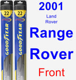 Front Wiper Blade Pack for 2001 Land Rover Range Rover - Hybrid