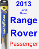 Passenger Wiper Blade for 2013 Land Rover Range Rover - Hybrid