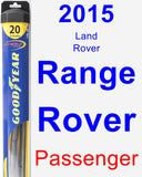 Passenger Wiper Blade for 2015 Land Rover Range Rover - Hybrid