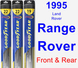 Front & Rear Wiper Blade Pack for 1995 Land Rover Range Rover - Hybrid