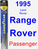 Passenger Wiper Blade for 1995 Land Rover Range Rover - Hybrid