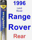 Rear Wiper Blade for 1996 Land Rover Range Rover - Hybrid