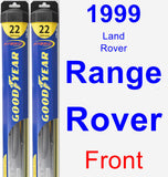 Front Wiper Blade Pack for 1999 Land Rover Range Rover - Hybrid