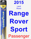 Passenger Wiper Blade for 2015 Land Rover Range Rover Sport - Hybrid