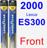 Front Wiper Blade Pack for 2000 Lexus ES300 - Hybrid