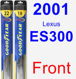 Front Wiper Blade Pack for 2001 Lexus ES300 - Hybrid