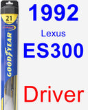 Driver Wiper Blade for 1992 Lexus ES300 - Hybrid