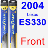 Front Wiper Blade Pack for 2004 Lexus ES330 - Hybrid