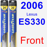 Front Wiper Blade Pack for 2006 Lexus ES330 - Hybrid