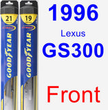 Front Wiper Blade Pack for 1996 Lexus GS300 - Hybrid