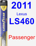 Passenger Wiper Blade for 2011 Lexus LS460 - Hybrid