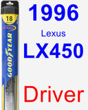 Driver Wiper Blade for 1996 Lexus LX450 - Hybrid