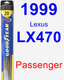 Passenger Wiper Blade for 1999 Lexus LX470 - Hybrid