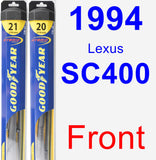 Front Wiper Blade Pack for 1994 Lexus SC400 - Hybrid