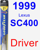 Driver Wiper Blade for 1999 Lexus SC400 - Hybrid