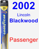 Passenger Wiper Blade for 2002 Lincoln Blackwood - Hybrid