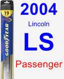 Passenger Wiper Blade for 2004 Lincoln LS - Hybrid