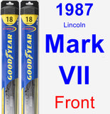 Front Wiper Blade Pack for 1987 Lincoln Mark VII - Hybrid