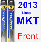 Front Wiper Blade Pack for 2013 Lincoln MKT - Hybrid