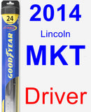 Driver Wiper Blade for 2014 Lincoln MKT - Hybrid