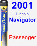 Passenger Wiper Blade for 2001 Lincoln Navigator - Hybrid