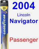 Passenger Wiper Blade for 2004 Lincoln Navigator - Hybrid