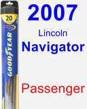 Passenger Wiper Blade for 2007 Lincoln Navigator - Hybrid