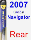 Rear Wiper Blade for 2007 Lincoln Navigator - Hybrid
