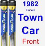 Front Wiper Blade Pack for 1982 Lincoln Town Car - Hybrid