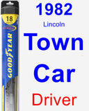 Driver Wiper Blade for 1982 Lincoln Town Car - Hybrid