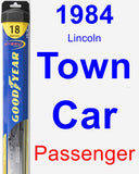 Passenger Wiper Blade for 1984 Lincoln Town Car - Hybrid