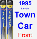 Front Wiper Blade Pack for 1995 Lincoln Town Car - Hybrid