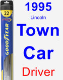 Driver Wiper Blade for 1995 Lincoln Town Car - Hybrid