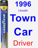 Driver Wiper Blade for 1996 Lincoln Town Car - Hybrid