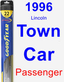 Passenger Wiper Blade for 1996 Lincoln Town Car - Hybrid