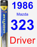 Driver Wiper Blade for 1986 Mazda 323 - Hybrid