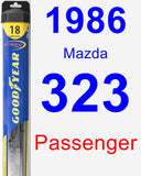 Passenger Wiper Blade for 1986 Mazda 323 - Hybrid
