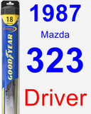 Driver Wiper Blade for 1987 Mazda 323 - Hybrid