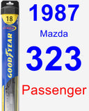 Passenger Wiper Blade for 1987 Mazda 323 - Hybrid