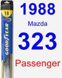 Passenger Wiper Blade for 1988 Mazda 323 - Hybrid