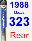 Rear Wiper Blade for 1988 Mazda 323 - Hybrid