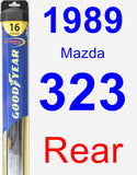 Rear Wiper Blade for 1989 Mazda 323 - Hybrid