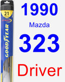 Driver Wiper Blade for 1990 Mazda 323 - Hybrid